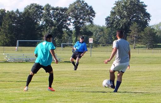 Alumni soccer game